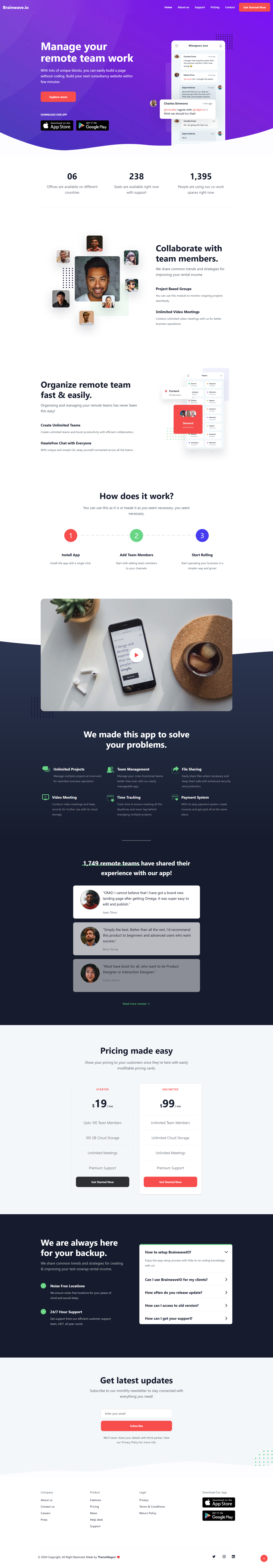 Bootstrap 5 One-Page Website Template Source Code