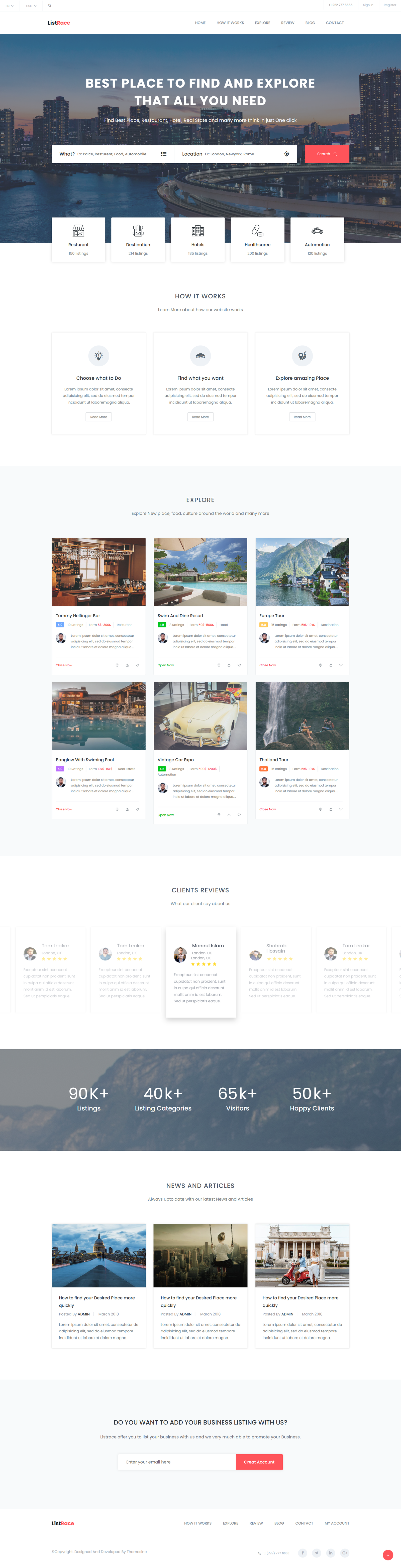 Explore Best Places - Free HTML & Bootstrap Template for Travel & Adventure Websites