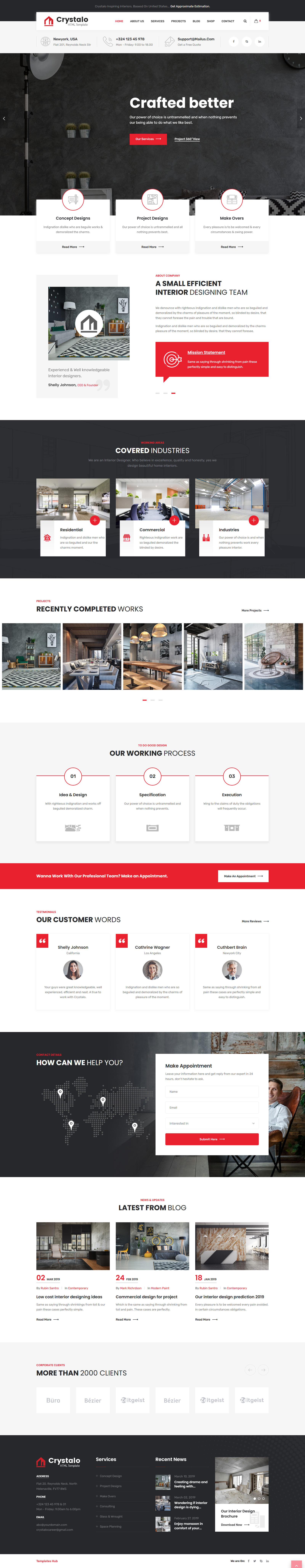 HTML Template for Construction, Architecture and Interior Design